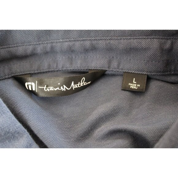 Travis Mathew Golf Polo Men’s Colorblock Performance Stretch Shirt Size L - Picture 4 of 4